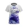 Storm Purple Ink Splash CoolWick Bowling Jersey 2 Storm Purple Ink Splash CoolWick Bowling Jersey -Bowler Smart Shop Storm Purple ink Splash Front