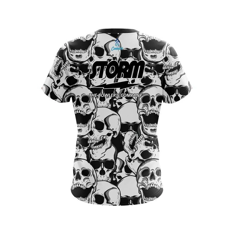 Storm Skeleton Grunge CoolWick Bowling Jersey 4 Storm Skeleton Grunge CoolWick Bowling Jersey - Image 2