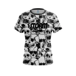 Storm Skeleton Grunge CoolWick Bowling Jersey