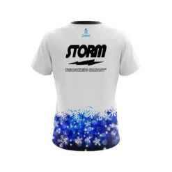 Storm Snowflake Season CoolWick Bowling Jersey -Bowler Smart Shop Storm Snowflake Season Back