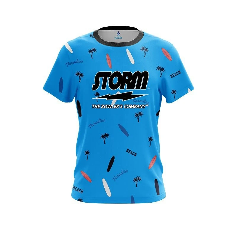 Storm Paradise Palms CoolWick Bowling Jersey 3 Storm Paradise Palms CoolWick Bowling Jersey
