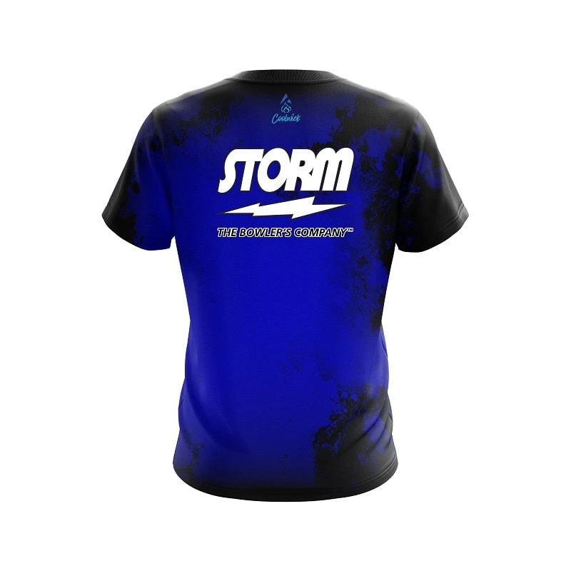 Storm Toxic Rugged Smoke Blue CoolWick Bowling Jersey 4 Storm Toxic Rugged Smoke Blue CoolWick Bowling Jersey - Image 2