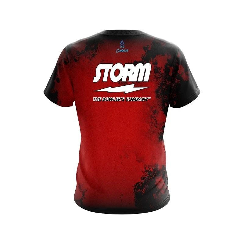 Storm Toxic Rugged Smoke Red CoolWick Bowling Jersey 4 Storm Toxic Rugged Smoke Red CoolWick Bowling Jersey - Image 2