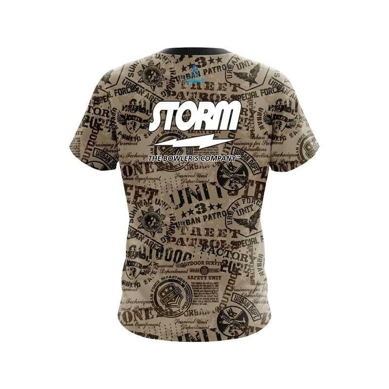 Storm Urban Military Grunge CoolWick Bowling Jersey 4 Storm Urban Military Grunge CoolWick Bowling Jersey - Image 2