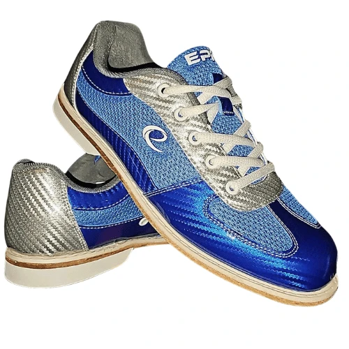 Epic Denny Carbon Blue Silver Rental Style Bowling Shoes 4 Epic Denny Carbon Blue Silver Rental Style Bowling Shoes - Image 2