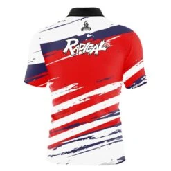 Radical All American Quick Ship CoolWick Sash Zip Bowling Jersey -Bowler Smart Shop VIRTUAL BACK All America radical scaled 1 scaled 1