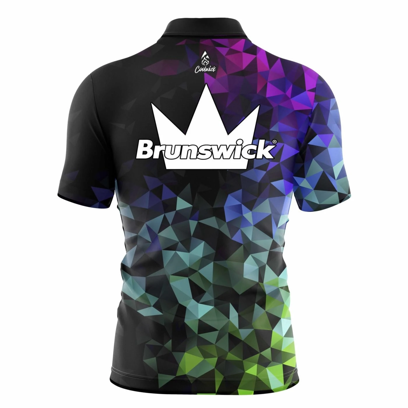 Brunswick Gradient Quick Ship CoolWick Sash Zip Bowling Jersey 4 Brunswick Gradient Quick Ship CoolWick Sash Zip Bowling Jersey - Image 2