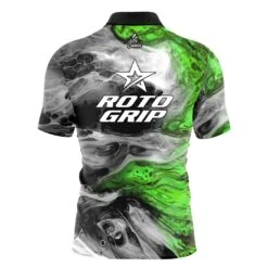 Roto Grip Green Lava Quick Ship CoolWick Sash Zip Bowling Jersey -Bowler Smart Shop VIRTUAL BACK Green Lava copy roto scaled 1 scaled 1