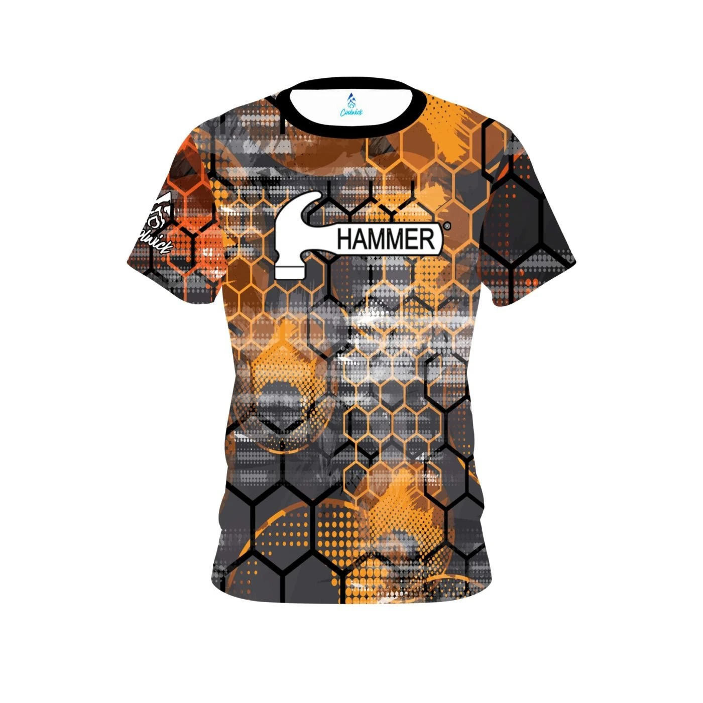 Hammer Fire Honeycomb CoolWick Bowling Jersey 3 Hammer Fire Honeycomb CoolWick Bowling Jersey