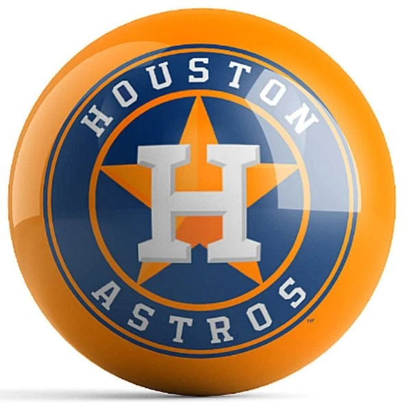 OTB MLB Houston Astros Logo Bowling Ball 3 OTB MLB Houston Astros Logo Bowling Ball