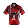 Brunswick Electrical Tornado Red Quick Ship CoolWick Sash Zip Bowling Jersey
