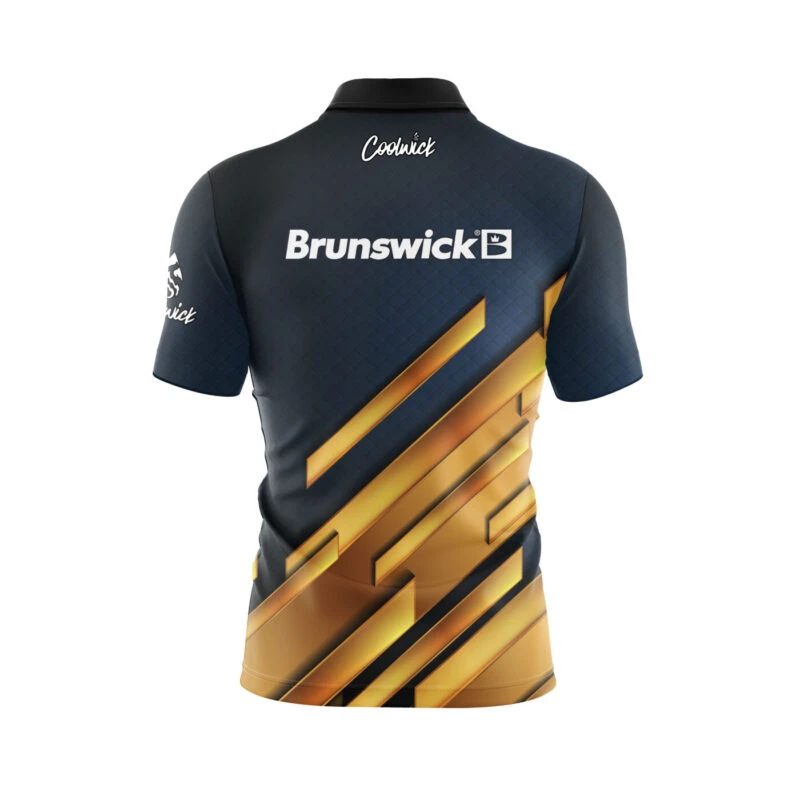 Brunswick Royalty Quick Ship CoolWick Sash Zip Bowling Jersey 4 Brunswick Royalty Quick Ship CoolWick Sash Zip Bowling Jersey - Image 2