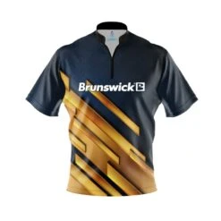 Brunswick Royalty Quick Ship CoolWick Sash Zip Bowling Jersey