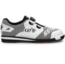Dexter SST 8 Power Frame BOA White Black Men’s Wide Bowling Shoes -Bowler Smart Shop dexter sst 8 power frame boa white black profile 1 1