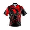 Hammer Black Widow Red Pearl Quick Ship CoolWick Bowling Jersey -Bowler Smart Shop ham blk widow red pearl qs front1 aug2023