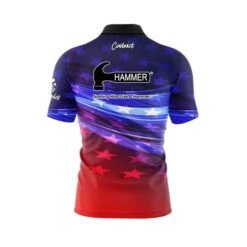Hammer Glory Quick Ship CoolWick Sash Zip Bowling Jersey 5 Hammer Glory Quick Ship CoolWick Sash Zip Bowling Jersey -Bowler Smart Shop hammer glory back scaled 1