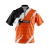 Hammer Split Orange Quick Ship CoolWick Sash Zip Bowling Jersey -Bowler Smart Shop hammer split orange frontn scaled 1 scaled 1