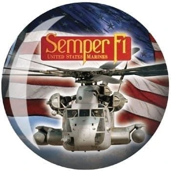 OTB Marines Bowling Ball 3 OTB Marines Bowling Ball