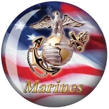 OTB Marines Bowling Ball 4 OTB Marines Bowling Ball - Image 2