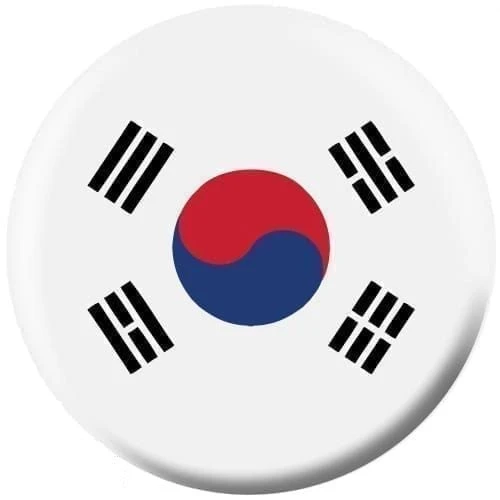 OTB Flags Of The World Korea Flag Bowling Ball 3 OTB Flags Of The World Korea Flag Bowling Ball