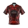 Radical Red Cyborg Quick Ship CoolWick Sash Zip Bowling Jersey