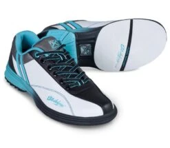 KR Strikeforce Starr White Black Teal Right Hand Women’s Bowling Shoes -Bowler Smart Shop starr 1