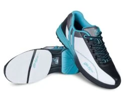 KR Strikeforce Starr White Black Teal Left Hand Women’s Bowling Shoes -Bowler Smart Shop starr3
