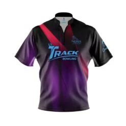 Track Theorem Quick Ship CoolWick Sash Zip Bowling Jersey
